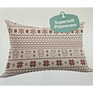 SquishPillow Standard Pillowcase Sweater Weather Red Target Exclusive 25.4X19.8
